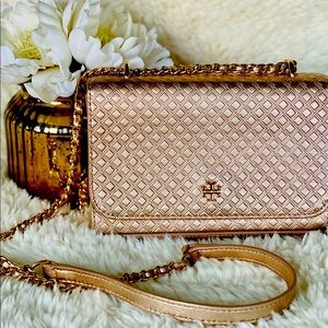 Tory Burch Marion Crossbody Rose Gold 🌹